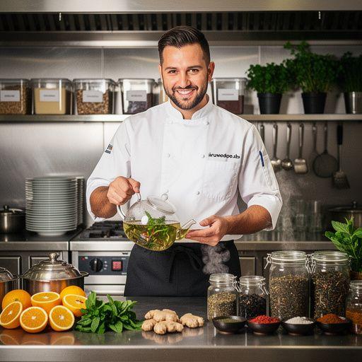 Arbatos ingredientai: žali citrusai ir sveikatingumo simbolika.